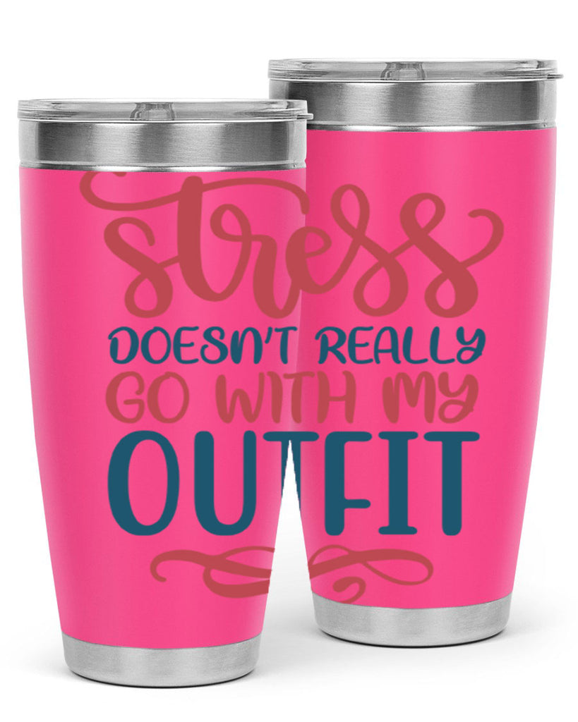 Stress Doesnt Really Go With My Outfit 151#- fashion- Cotton Tank