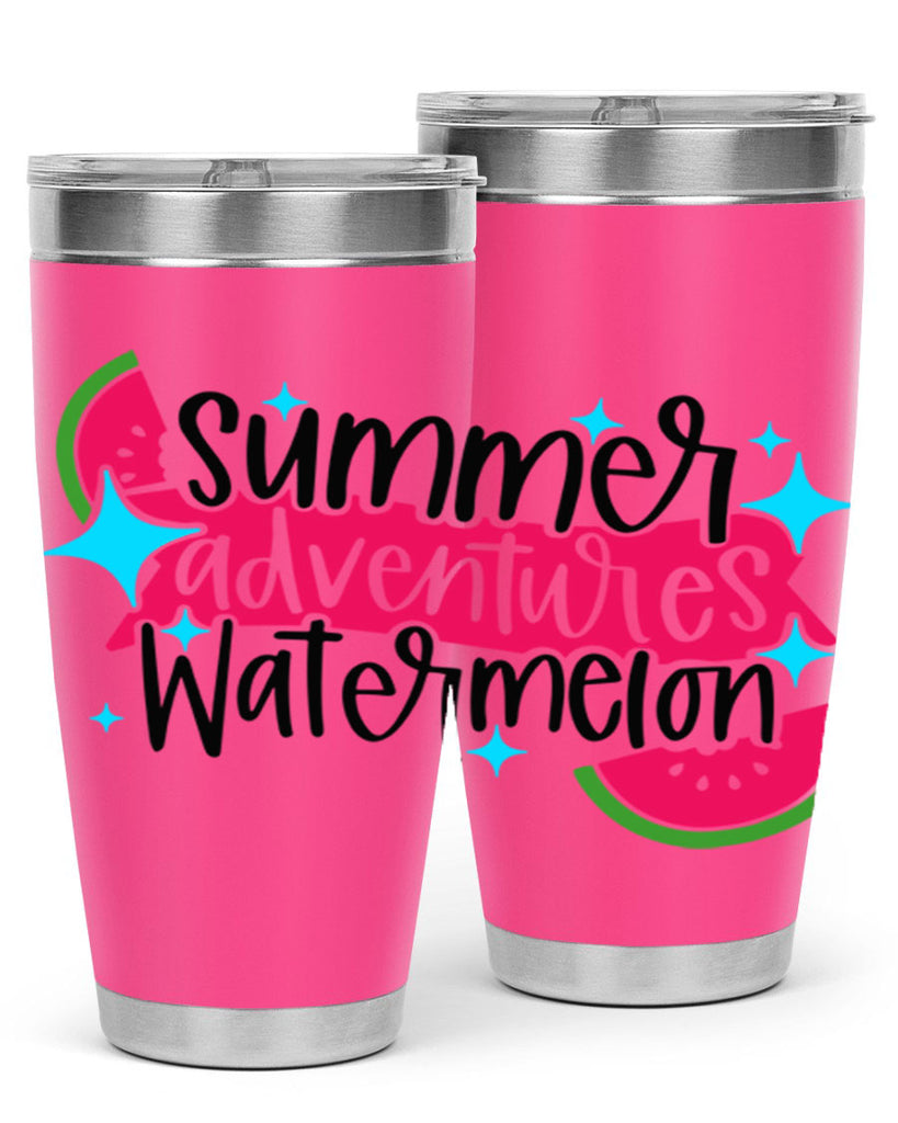 Summer Adventures Watermelon Style 23#- summer- Tumbler