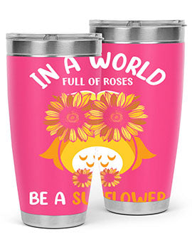 Sunflower Owl In A World A TurtleRabbit 18#- owl- Tumblers