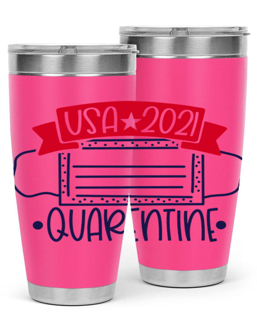 USA Quarentine Style 183#- Fourt Of July- Tumbler