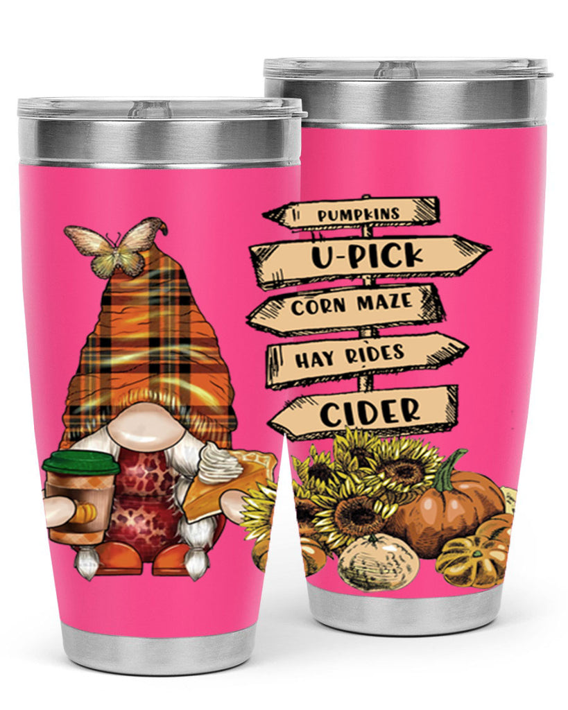 VintageFallGnome 625#- fall- Tumbler