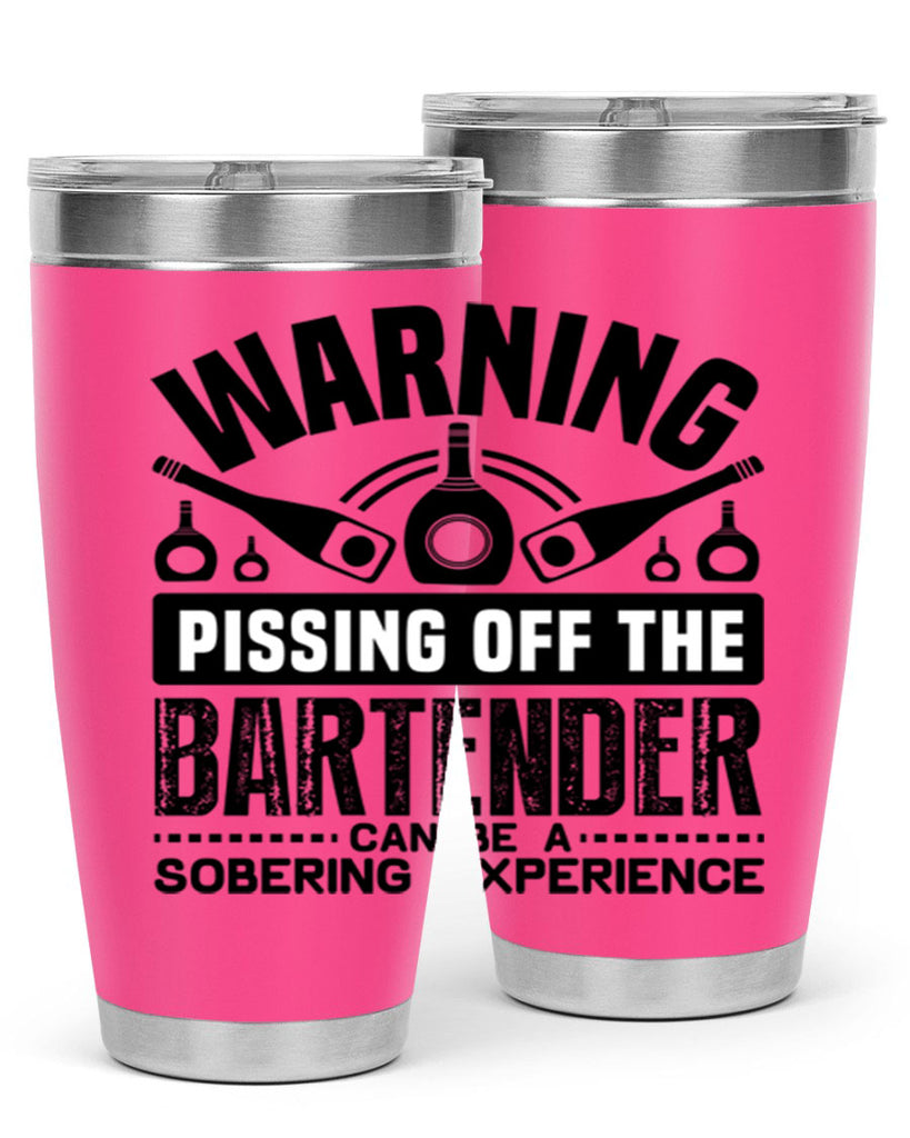 Warning Style 10#- bartender- tumbler