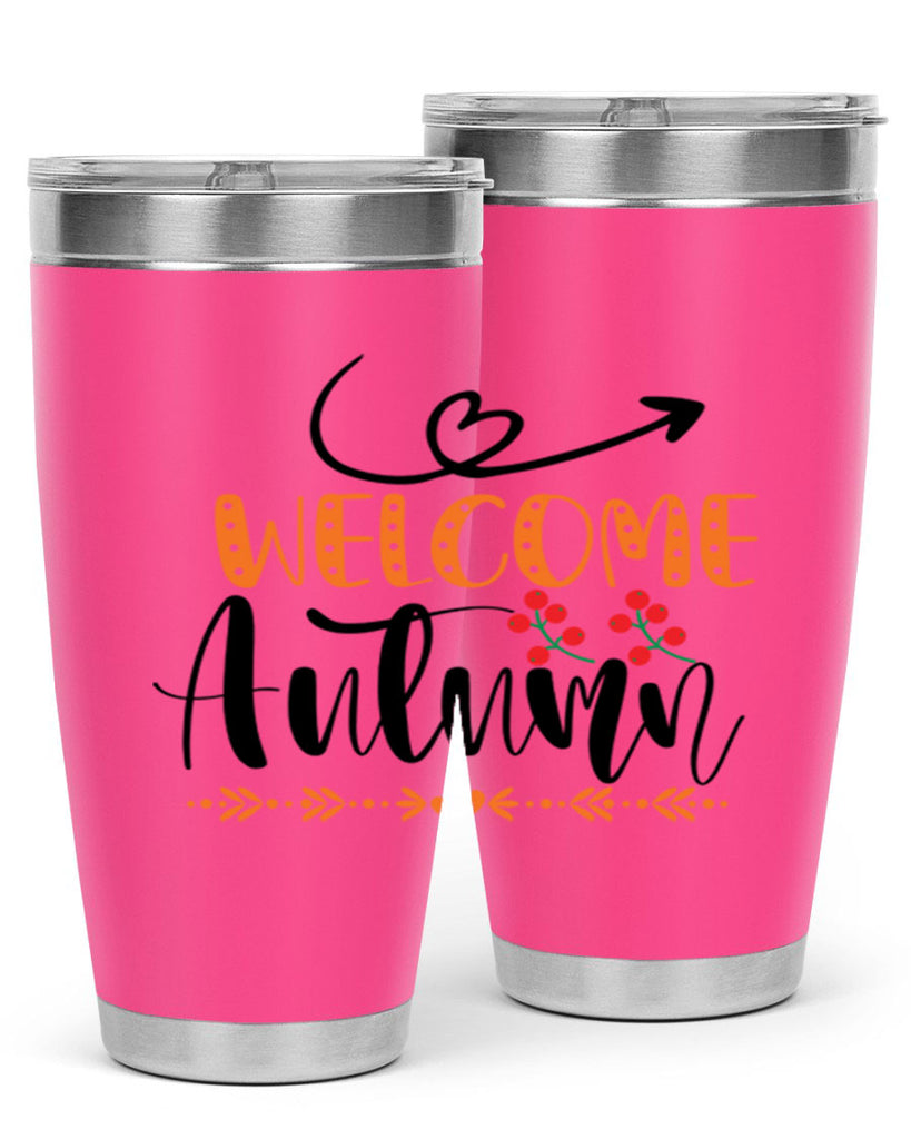 Welcome Autumn 628#- fall- Tumbler