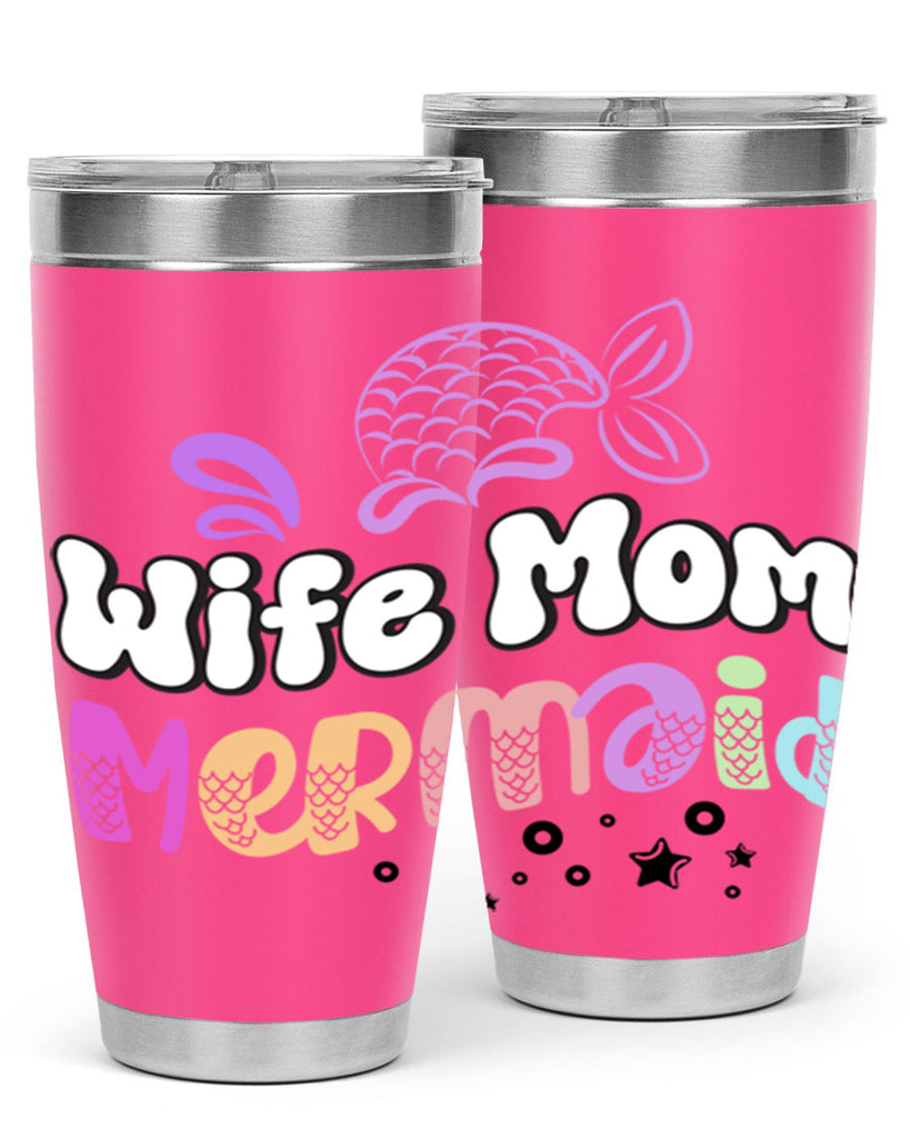 Wife Mom Mermaid 676#- mermaid- Tumbler