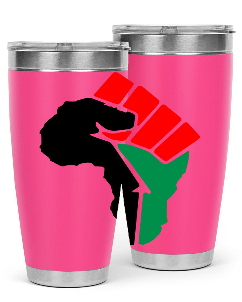 african power fist 274#- black words phrases- Cotton Tank