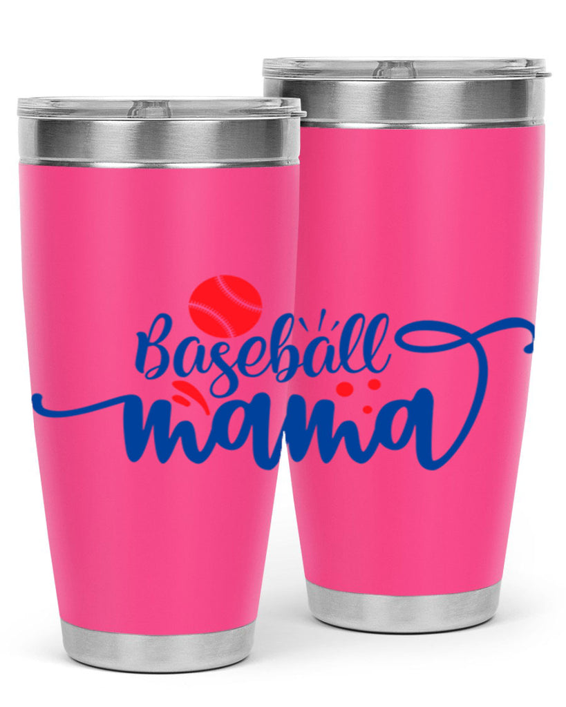 baseball mama 2208#- baseball- Tumbler