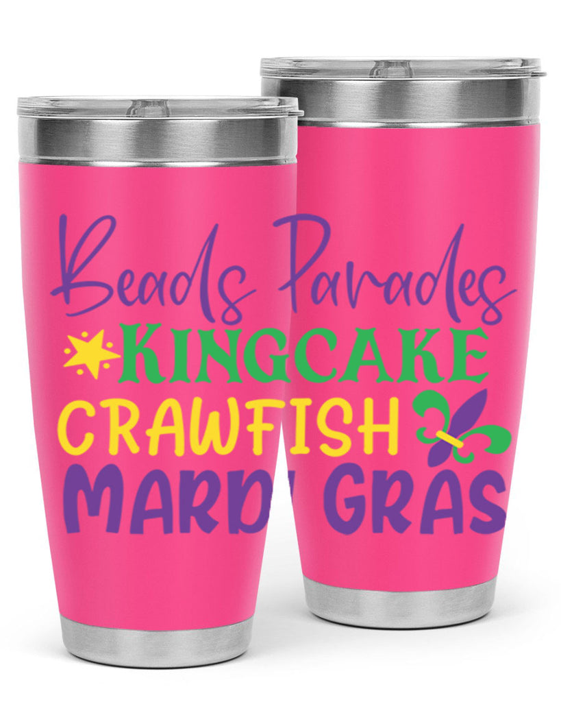 beads parades kingcake crawfish mardi gras 85#- mardi gras- Tumbler