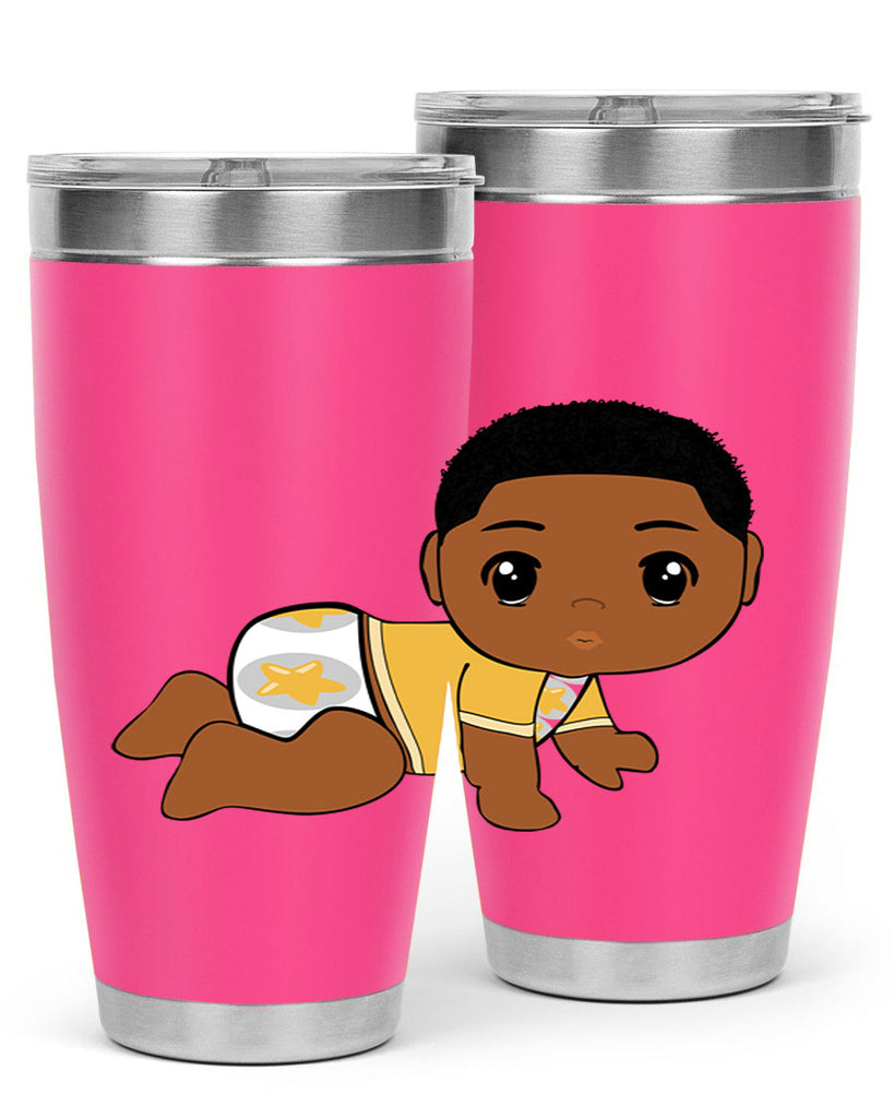 black baby boy 2#- black men - boys- tumbler
