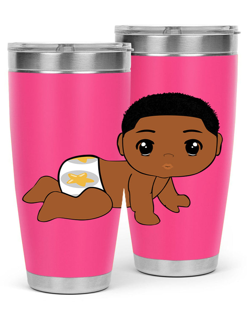 black baby boy 3#- black men - boys- tumbler