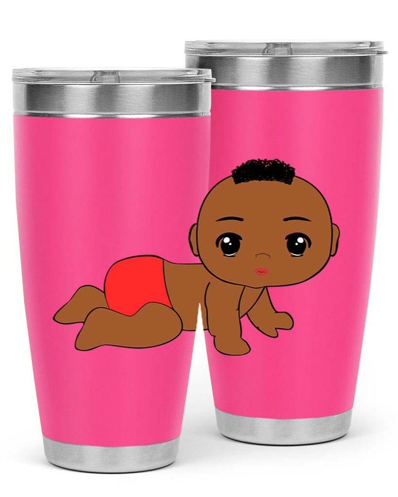 black baby boy 5#- black men - boys- tumbler