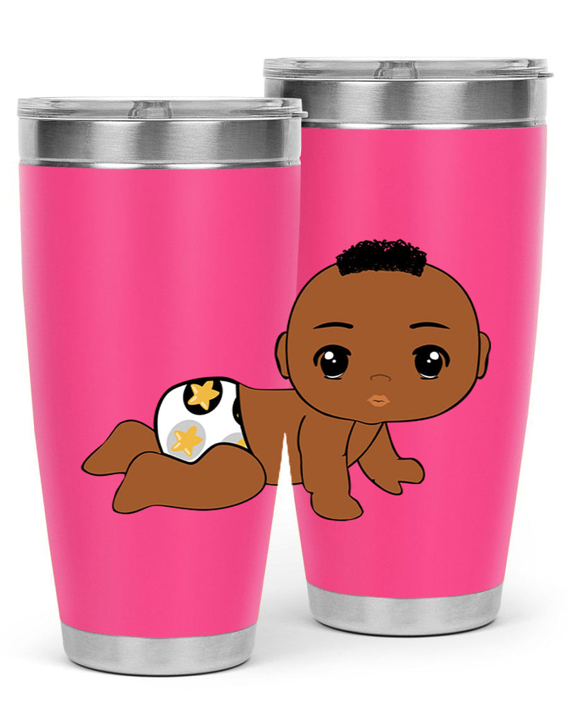 black baby boy 6#- black men - boys- tumbler