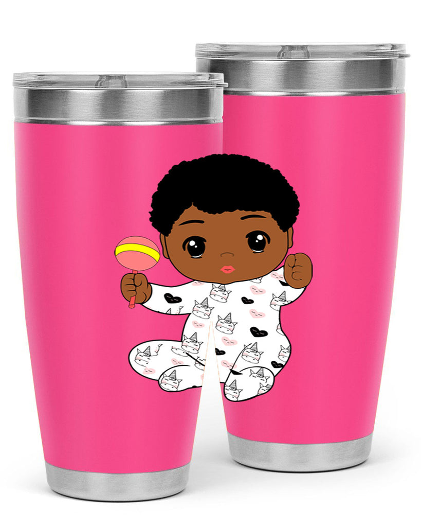 black baby boy 7#- black men - boys- tumbler