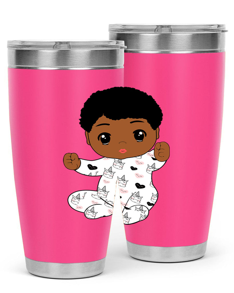 black baby boy 8#- black men - boys- tumbler