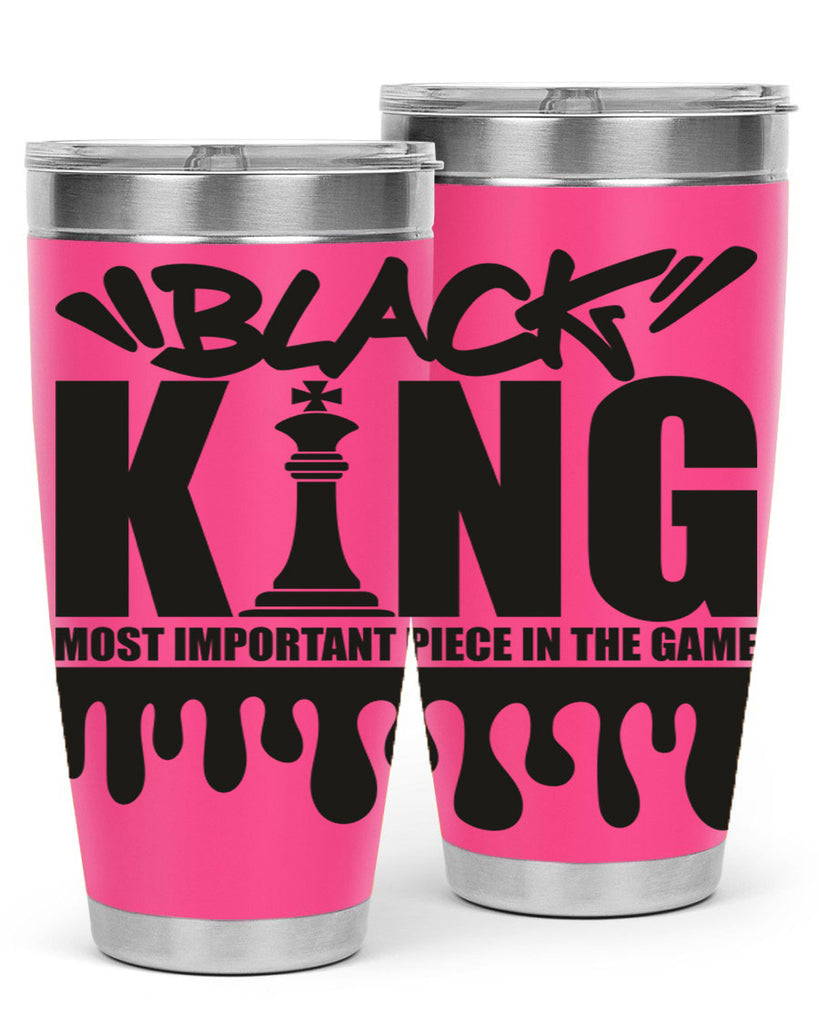 black king 214#- black words phrases- Cotton Tank