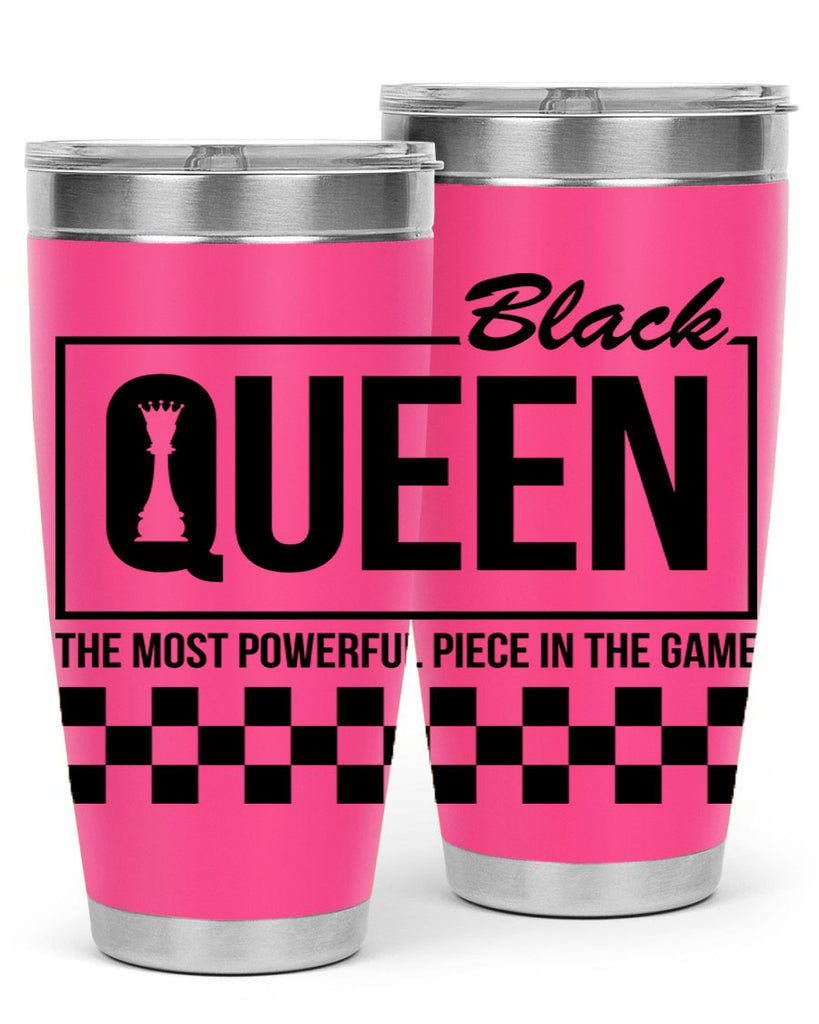 black queen chess checkered 221#- black words phrases- Cotton Tank