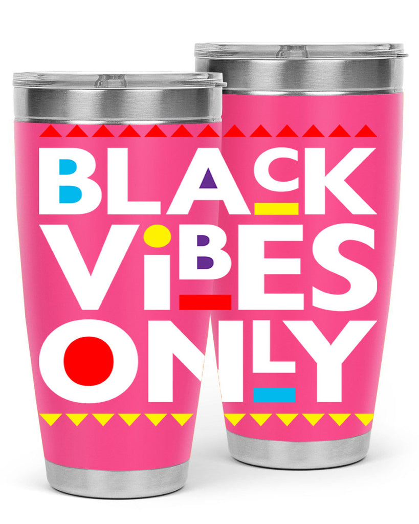 black vibes only 217#- black words phrases- Cotton Tank