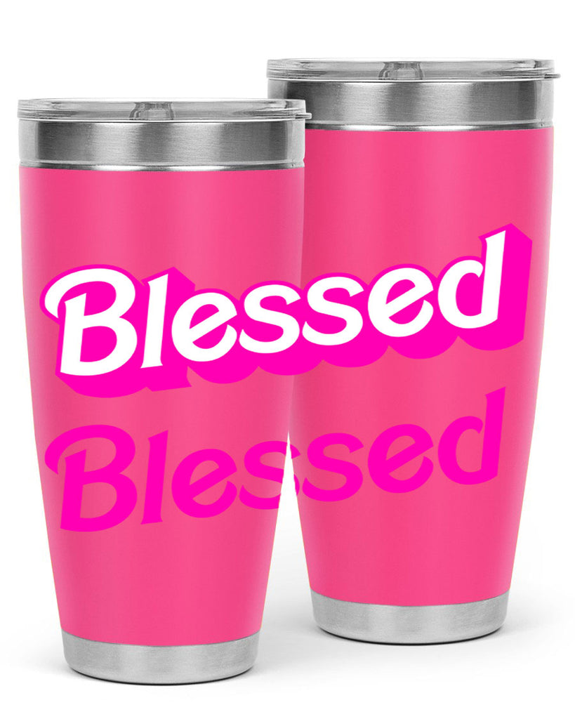 blessed barbie 193#- black words phrases- Cotton Tank