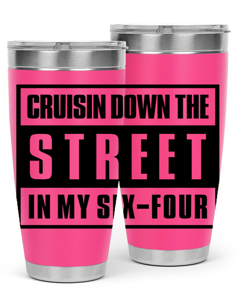 cruisin down the street 181#- black words phrases- Cotton Tank