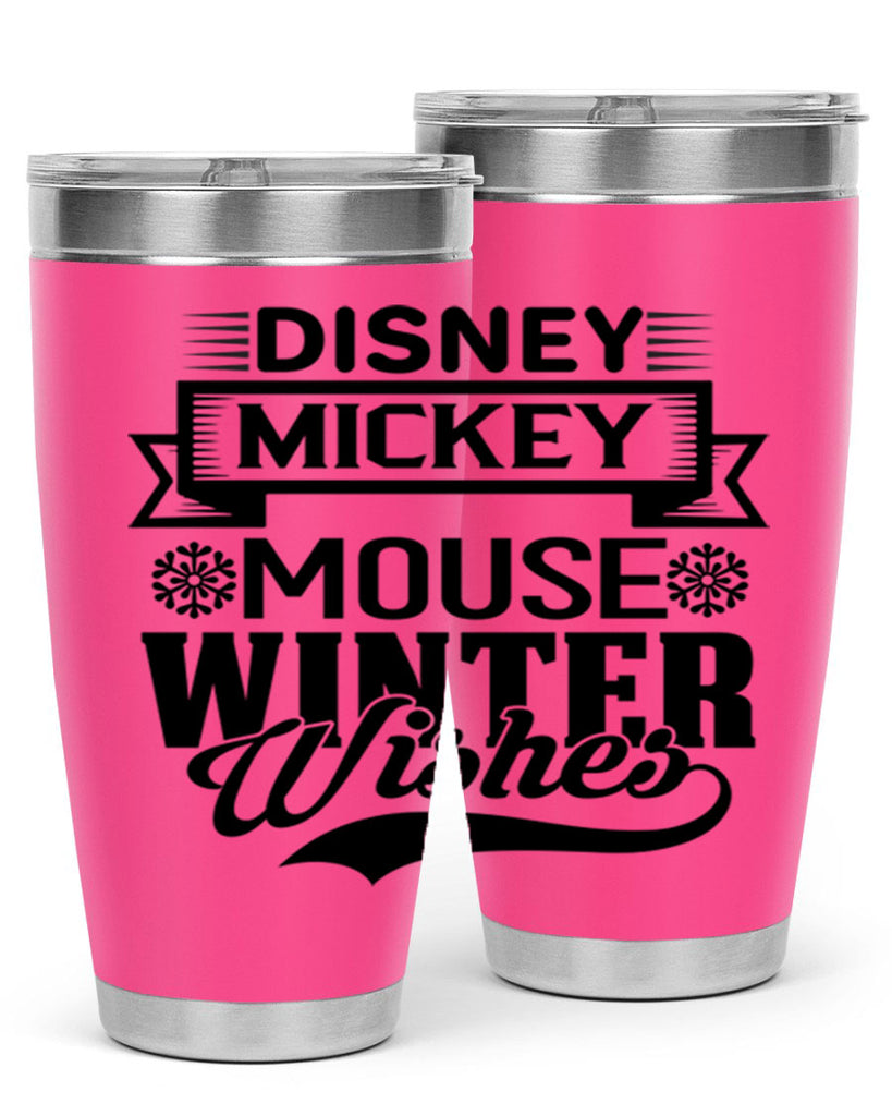 disney mickey mouse winter wishes 93#- winter- Tumbler