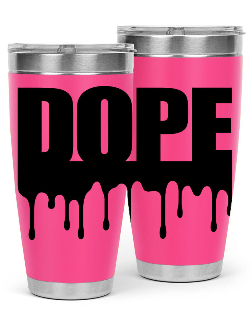 dope drip 166#- black words phrases- Cotton Tank
