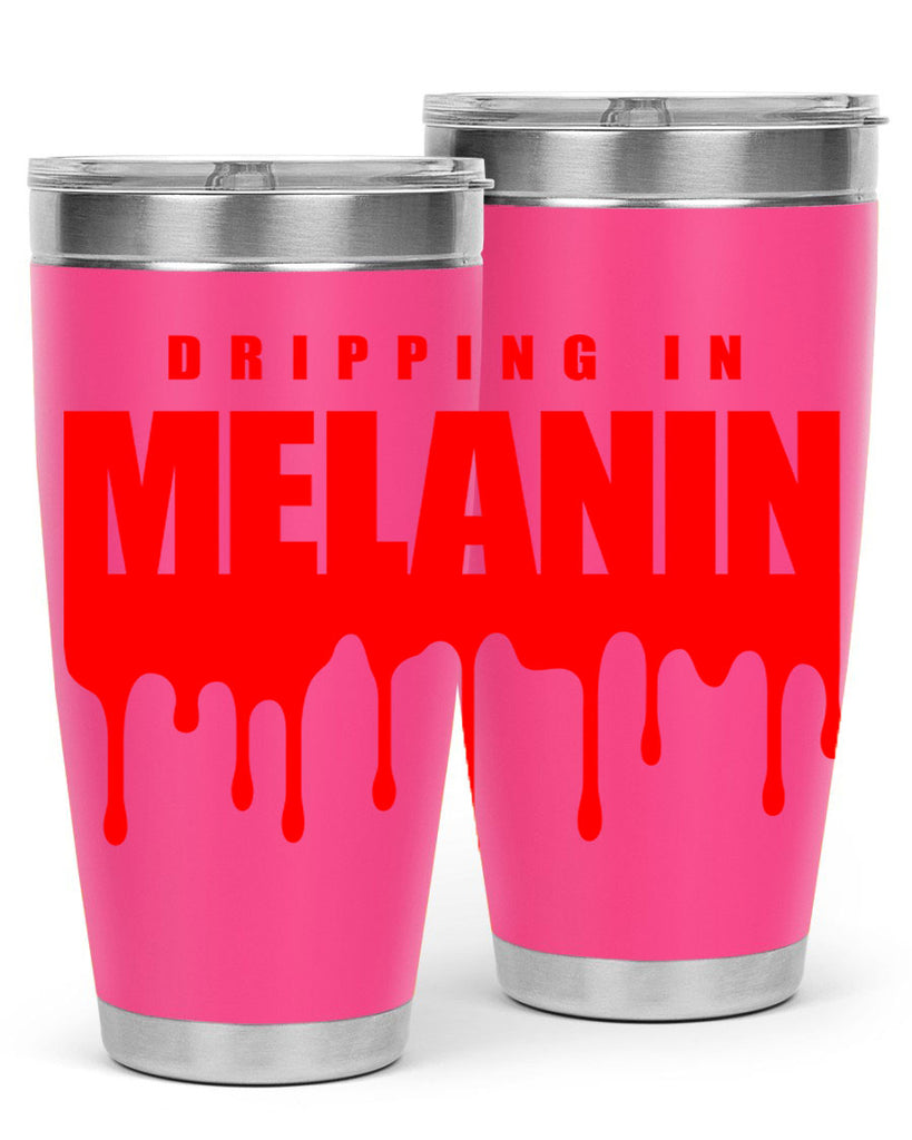 dripping in melanin 161#- black words phrases- Cotton Tank