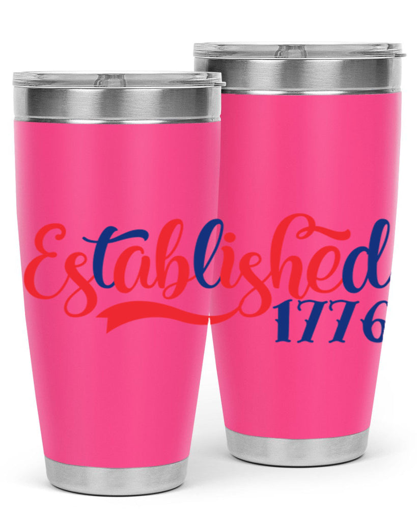 established Style 46#- Fourt Of July- Tumbler
