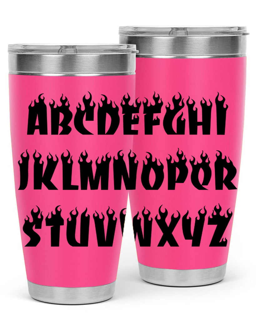 flame font 153#- black words phrases- Cotton Tank