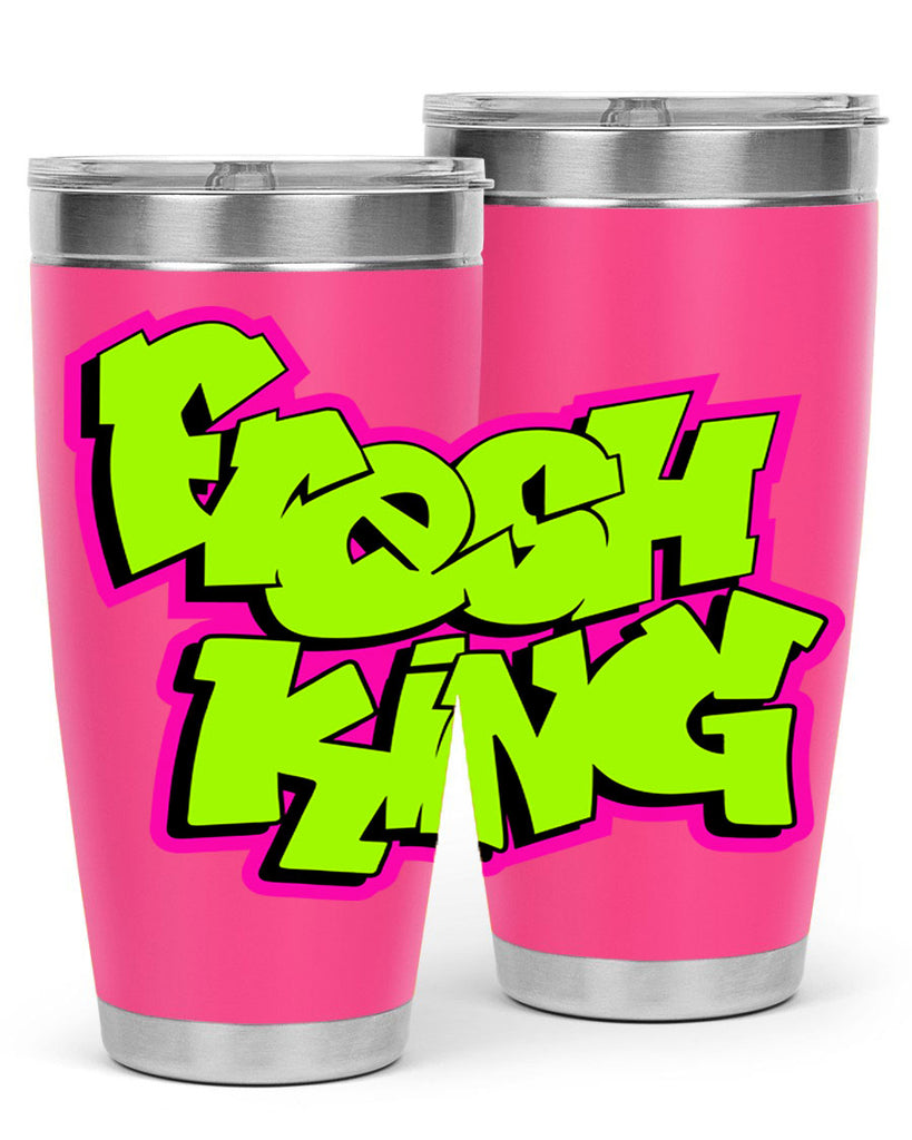 fresh king 147#- black words phrases- Cotton Tank