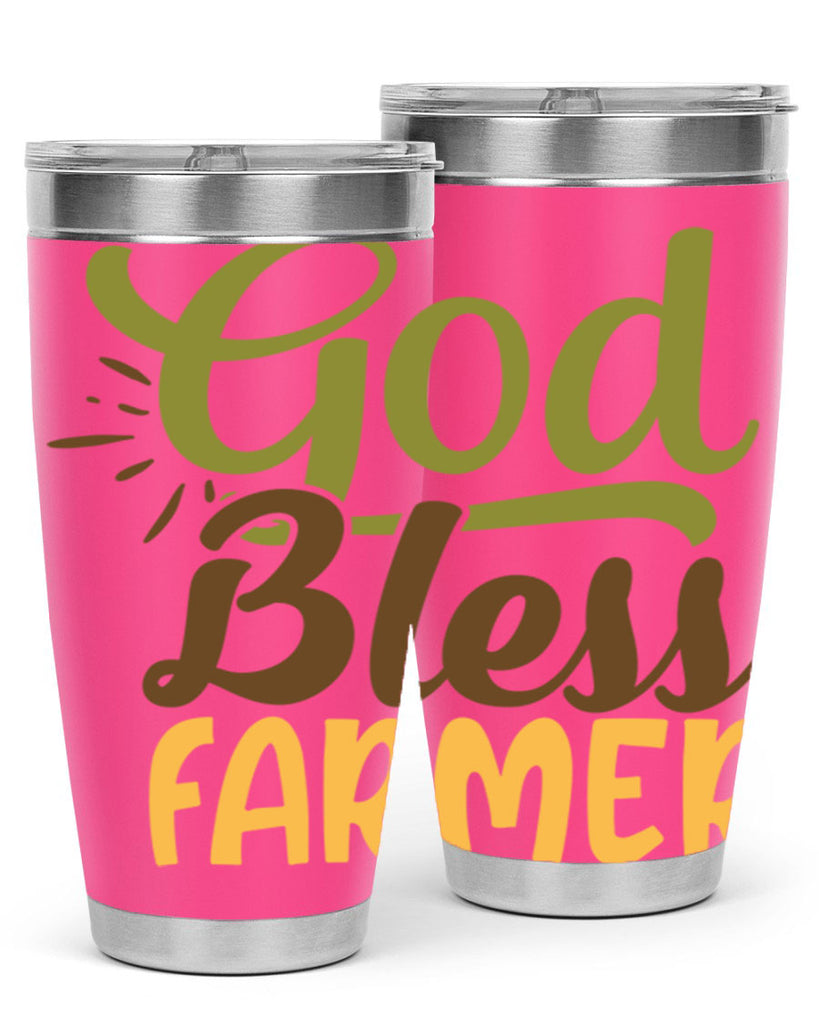 god bless farmer 10#- farming and gardening- Tumbler
