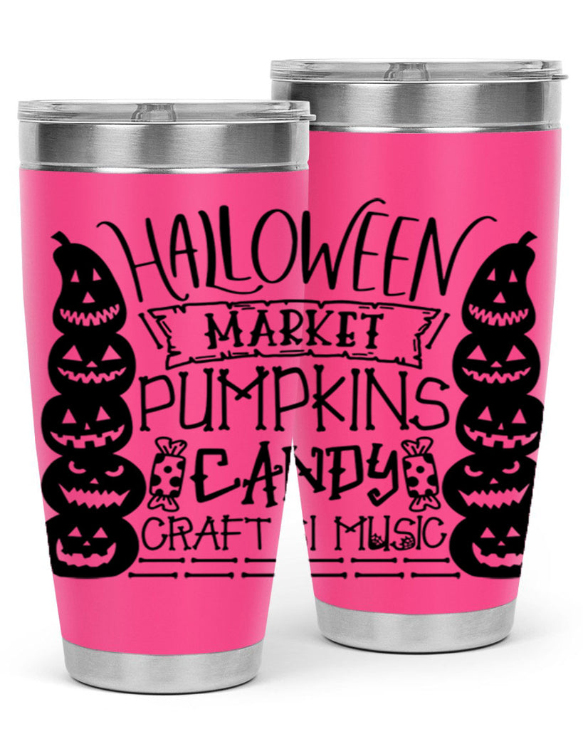halloween market pumpkins candy 73#- halloween- Tumbler
