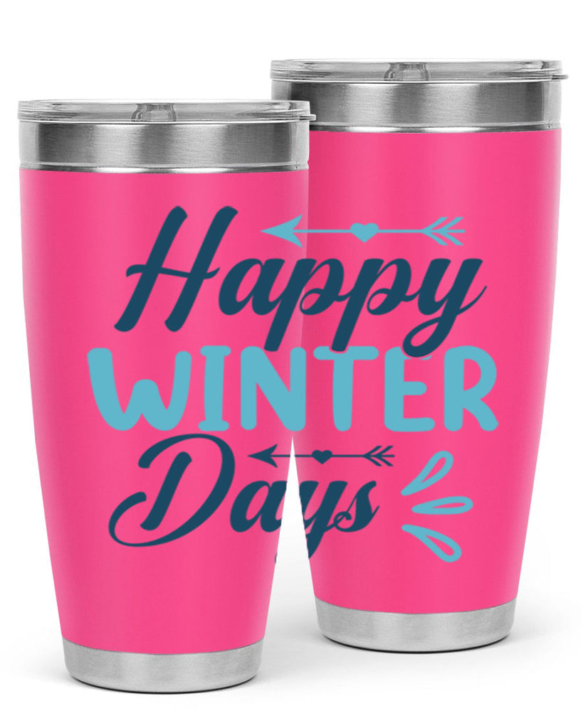 happy winter days 120#- winter- Tumbler