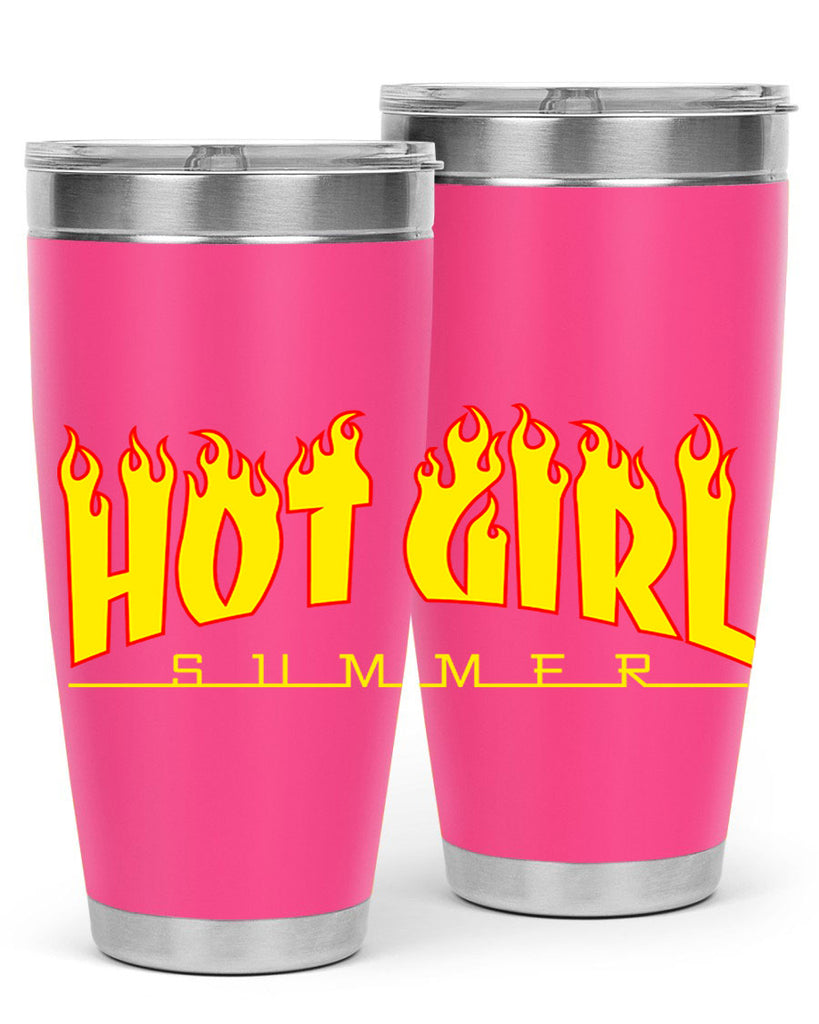 hot girl  summer fire 123#- black words phrases- Cotton Tank