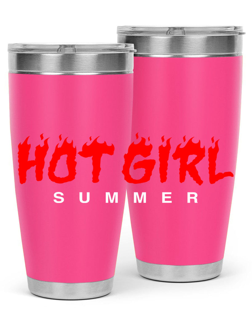 hot girl  summer fire 124#- black words phrases- Cotton Tank