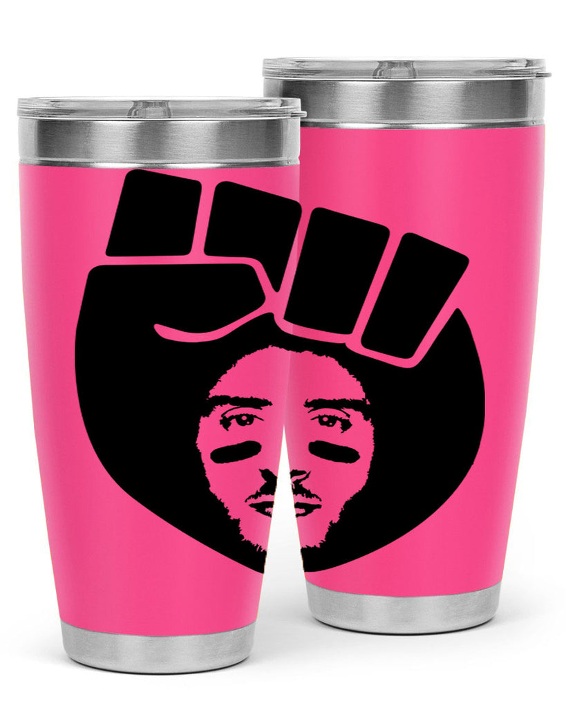 kaepernick fist hair 22#- black men - boys- tumbler