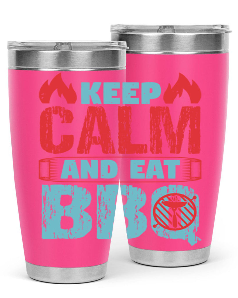 keep calm and eat bbq 30#- bbq- Tumbler