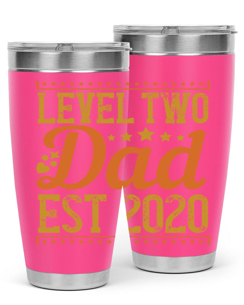 level dad est 189#- fathers day- Tumbler