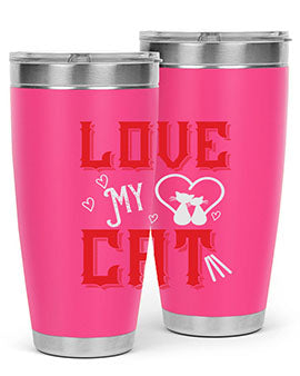 love my cat Style 67#- cat- Tumbler