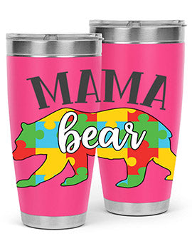 mama bear Style 32#- autism- Tumbler