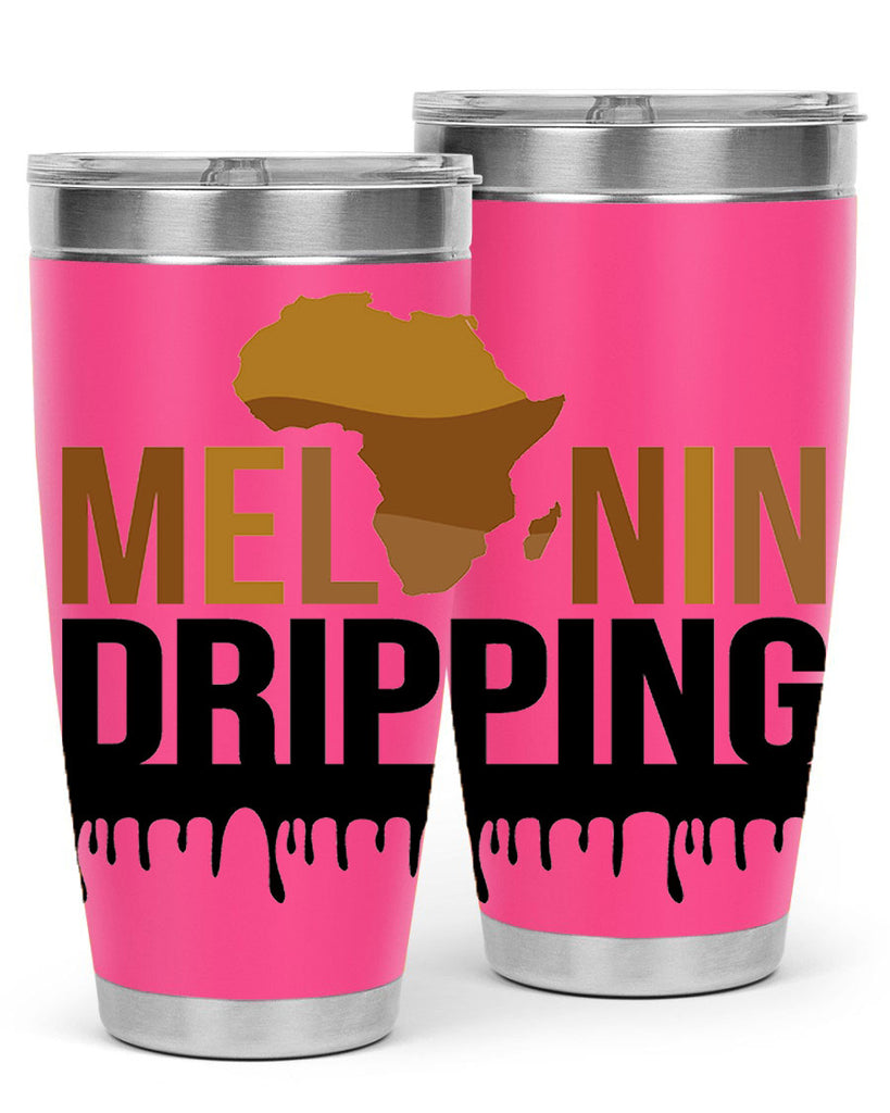 melanin dripping 182#- black words phrases- Cotton Tank