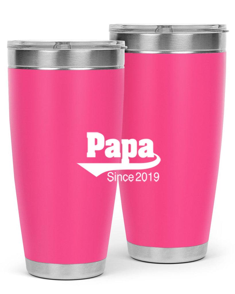 papa since 127#- grandpa - papa- Tumbler