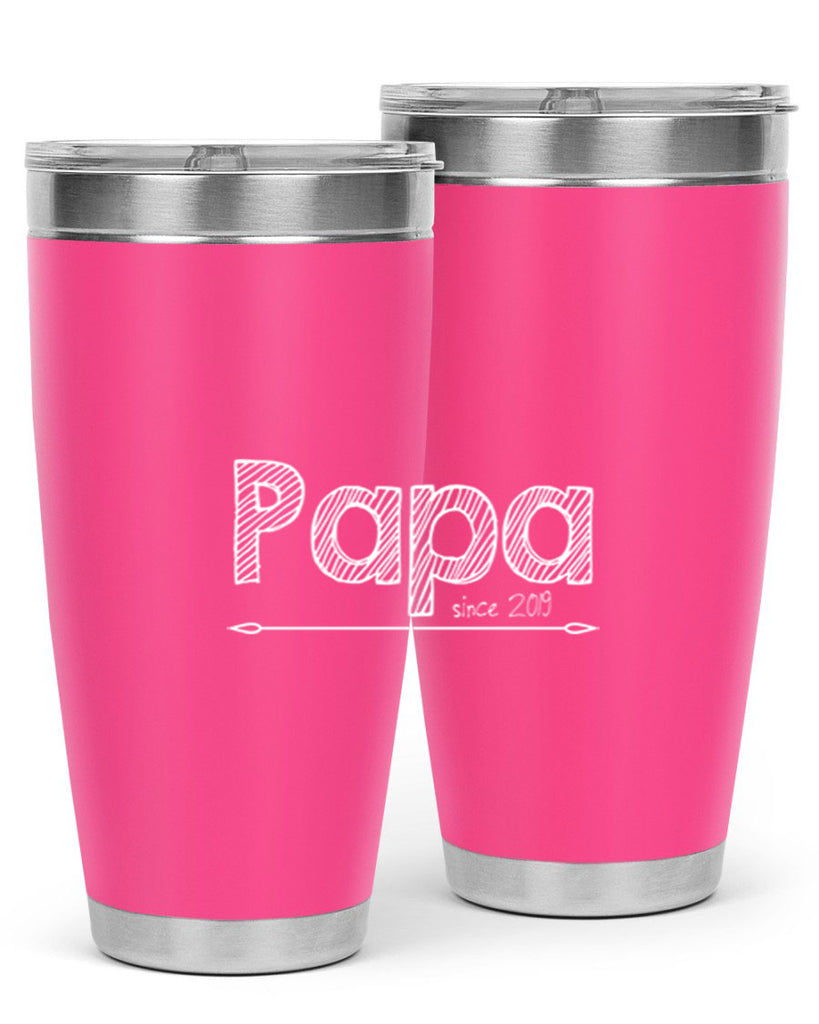 papa since K 130#- grandpa - papa- Tumbler