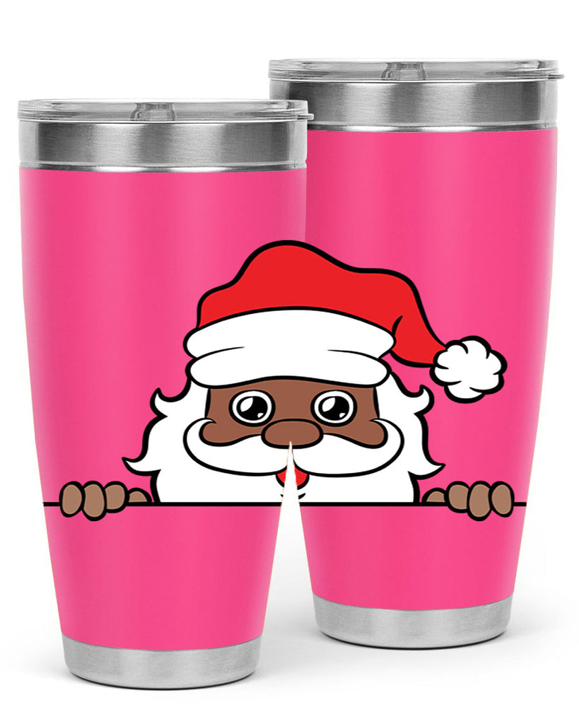 peekaboo black santa 19#- black men - boys- tumbler