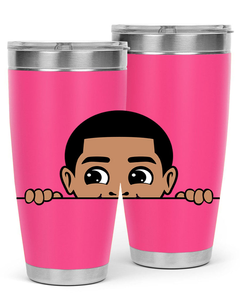 peekaboo boy 17#- black men - boys- tumbler