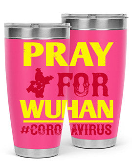 pray for wuhan coronavirus Style 27#- corona virus- Tumbler