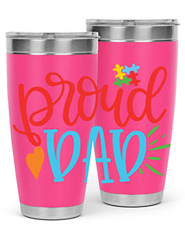 proud dad Style 36#- autism- Tumbler