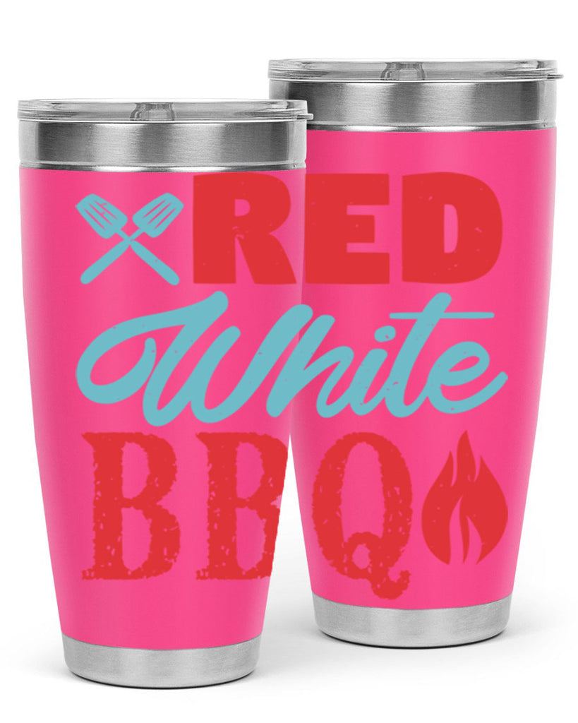 red white bbq 15#- bbq- Tumbler