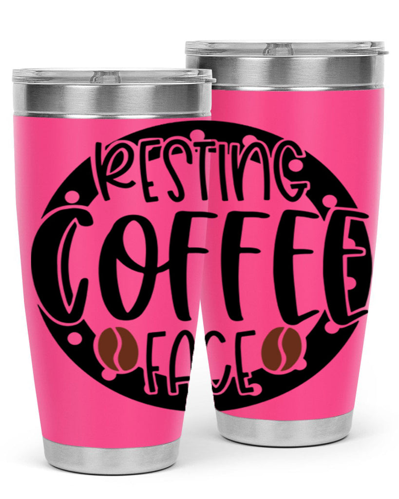 resting coffee face 41#- coffee- Tumbler