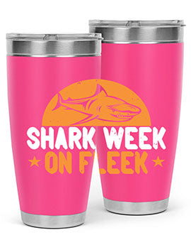 shark week on fleek Style 42#- shark  fish- Tumbler