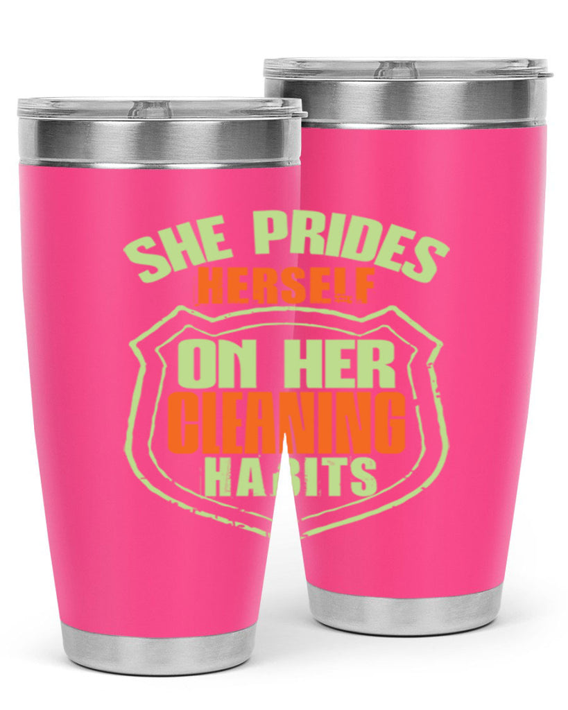 she prides hereself on her cleaning habits Style 15#- cleaner- tumbler