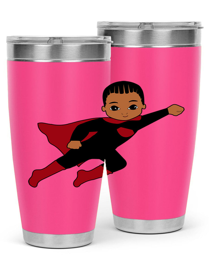 super kid 16#- black men - boys- tumbler